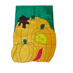 Vintage Pumpkin Flag Yard Flag Large 30"X41"
